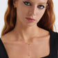 Disco Ball Gold Necklace