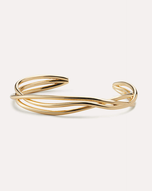 Evolve Gold Cuff Bracelet