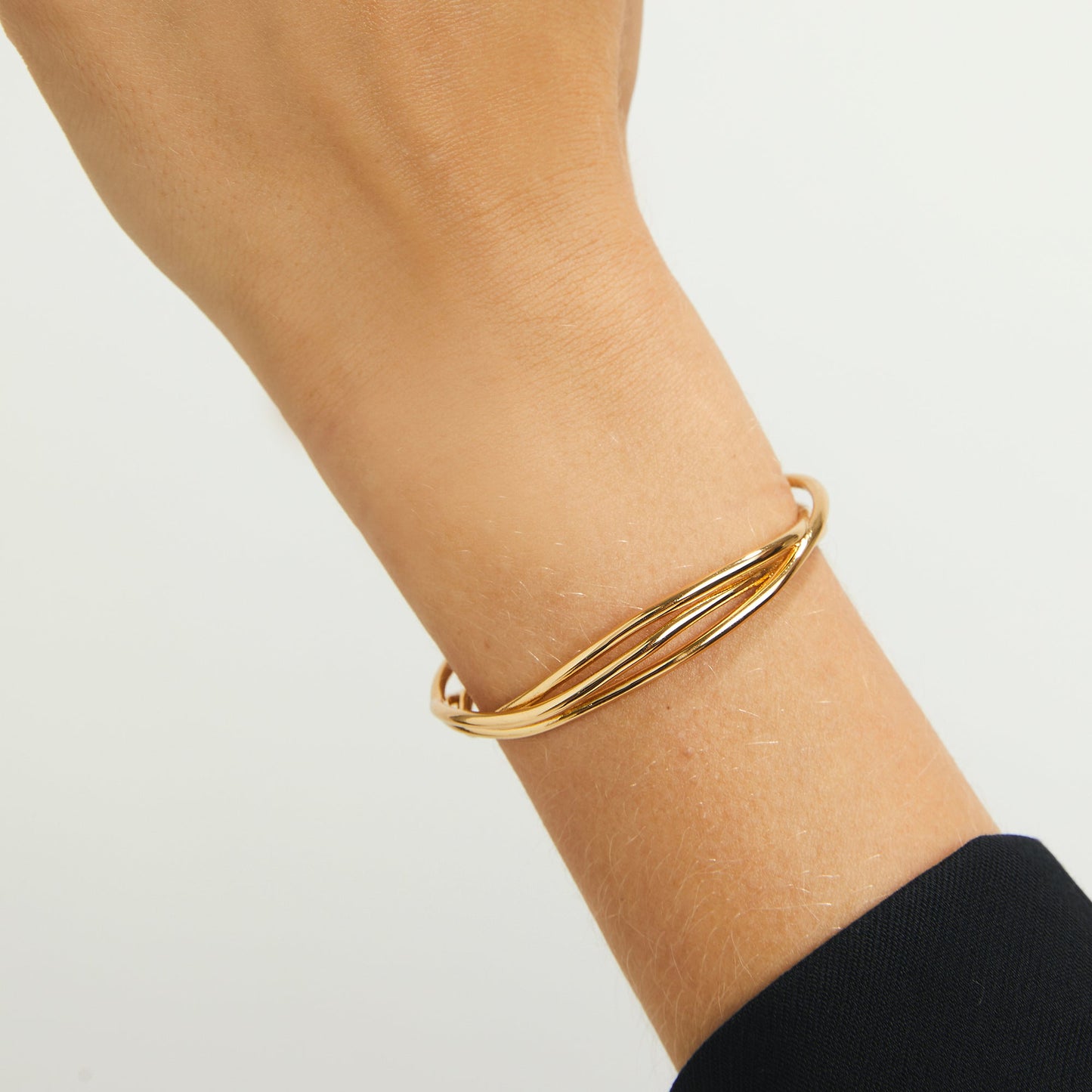 Evolve Gold Cuff Bracelet