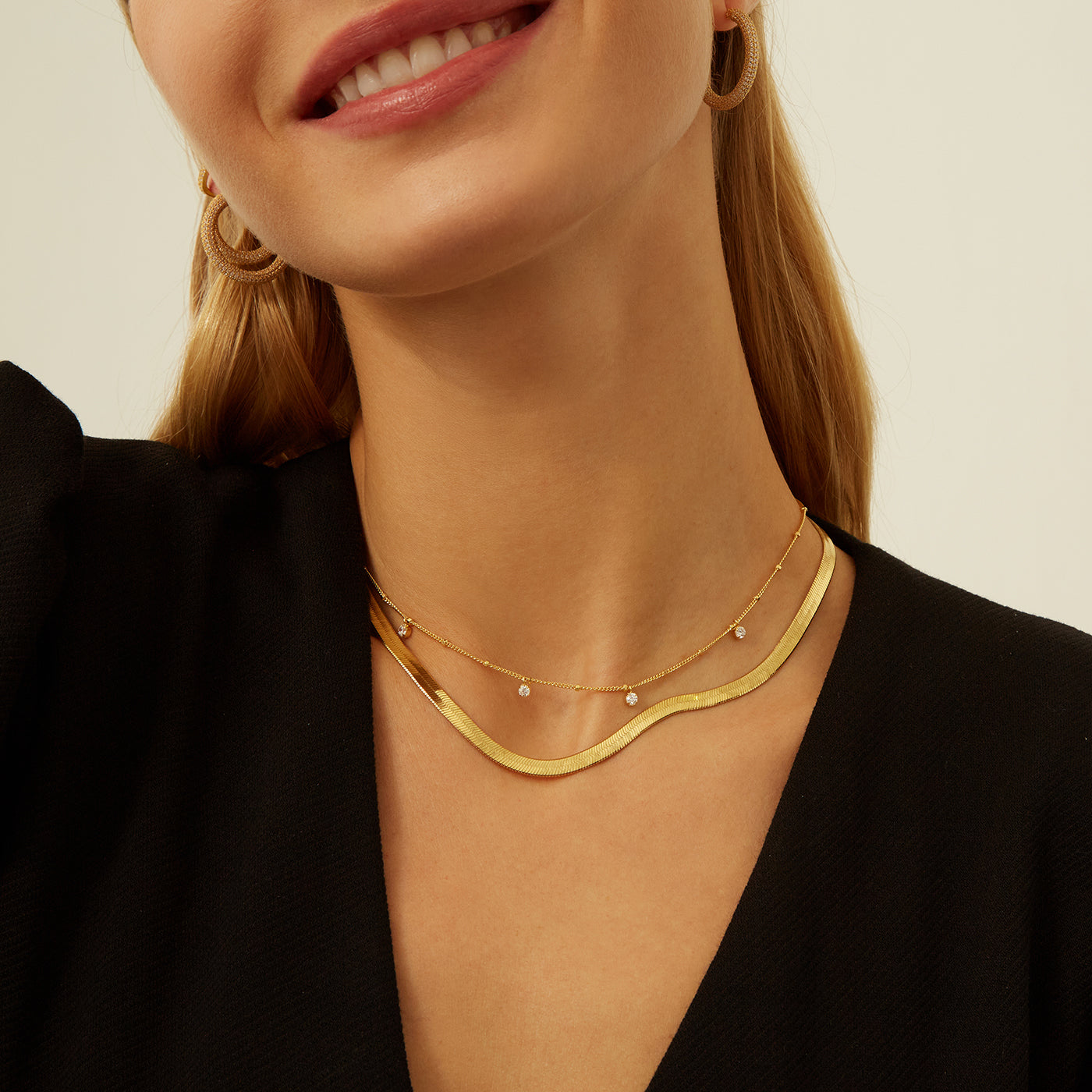 Herringbone Gold Chain