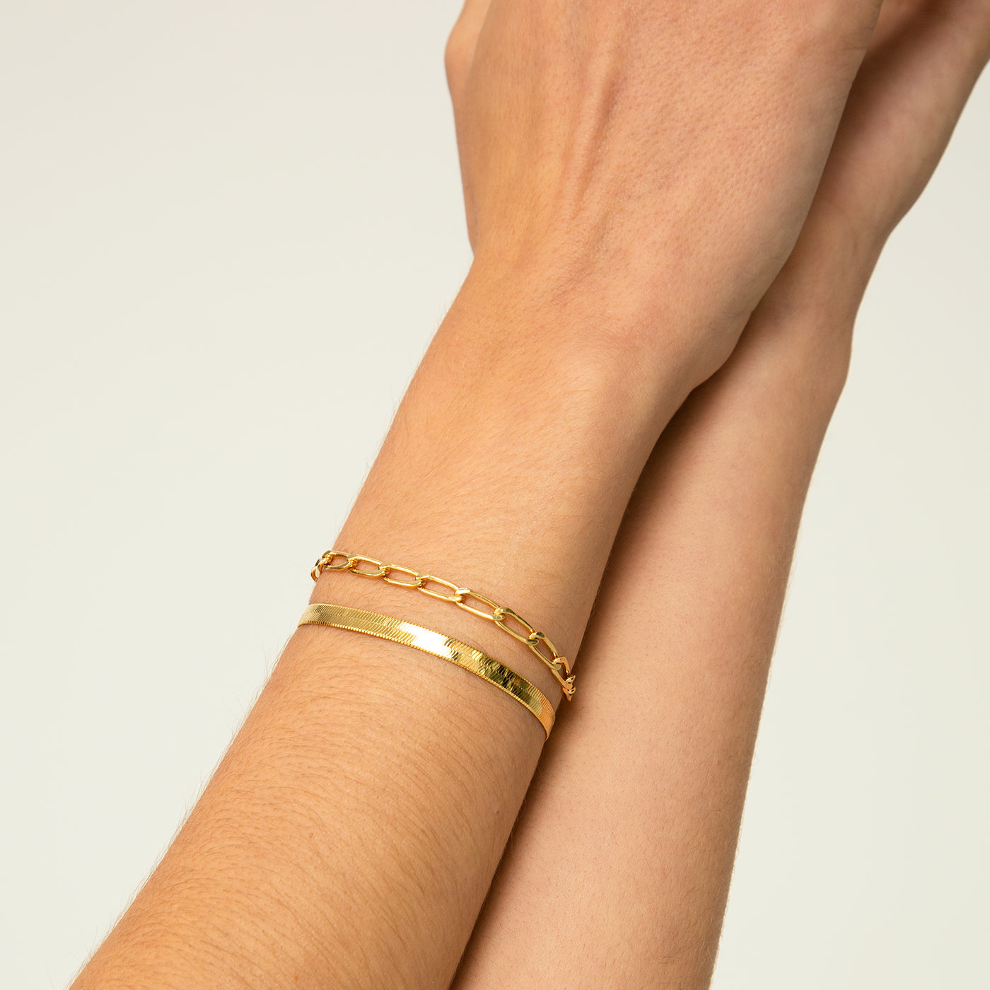 Herringbone Gold Bracelet