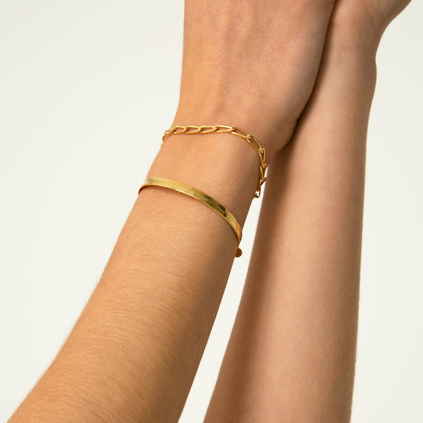 Herringbone Gold Bracelet